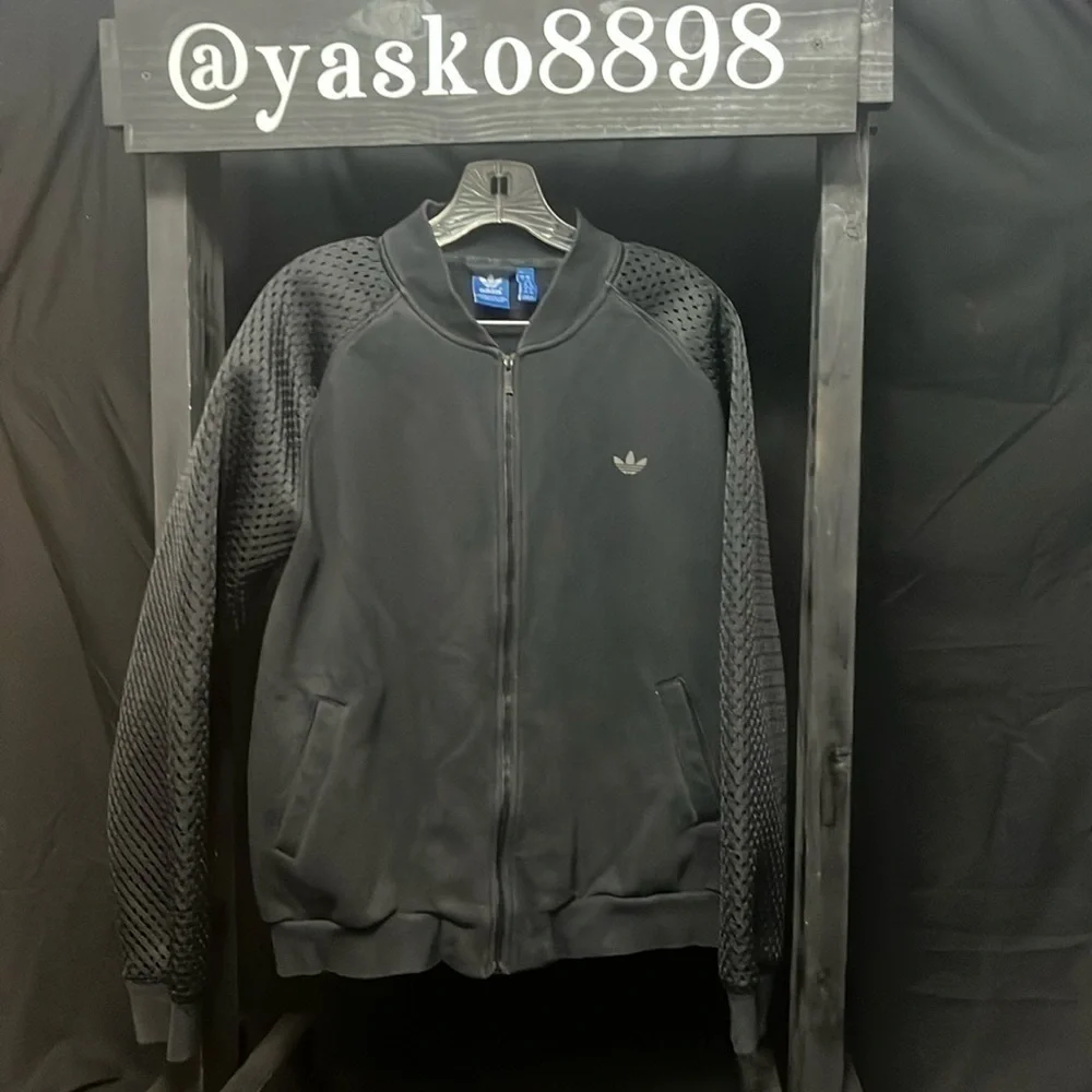 Adidas- black full zip jacket